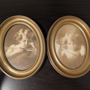 Vintage Gold Oval Picture Frames